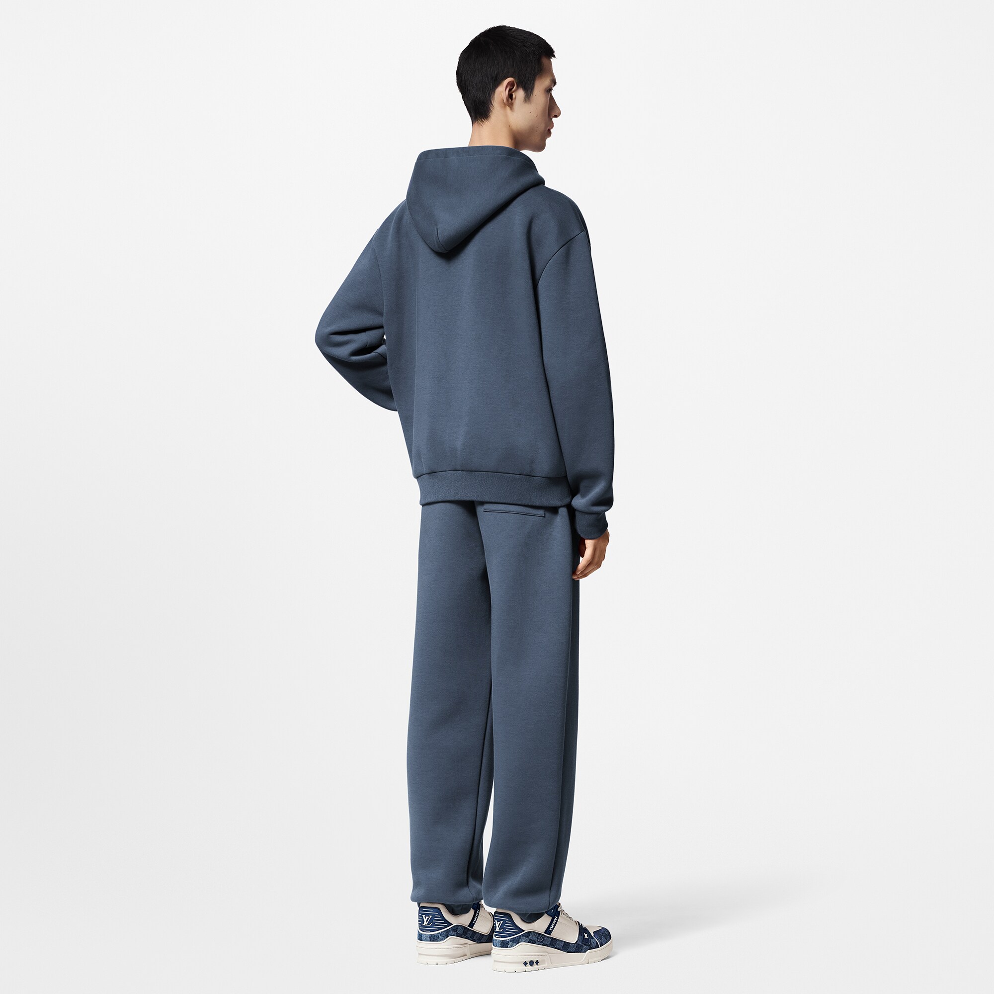 Embroidered Jersey Zip-Through Hoodie - Ready to Wear | LOUIS VUITTON